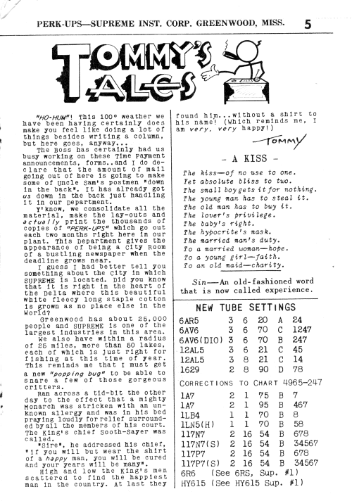 Perk-Ups August 1947