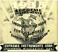 1935 Supreme Instruments Catalog