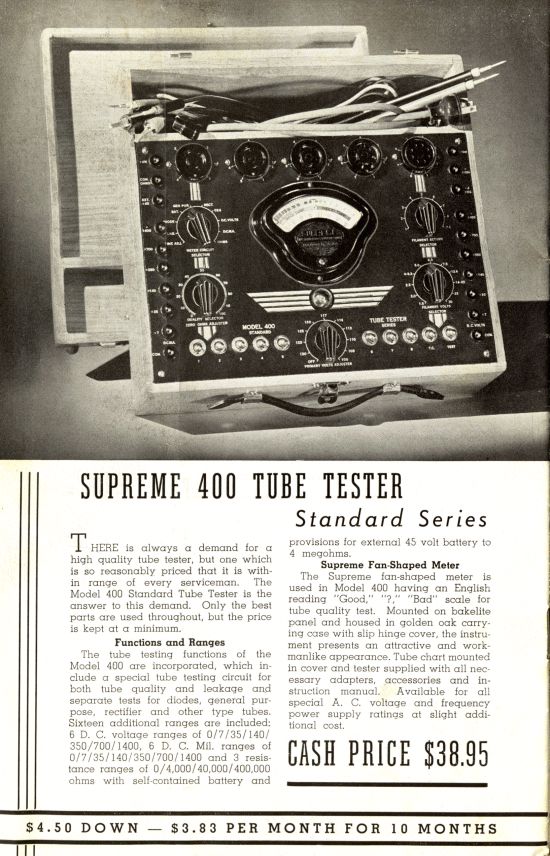 400 Tube Tester