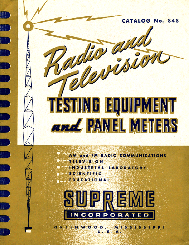 #848 Supreme Instruments Catalog